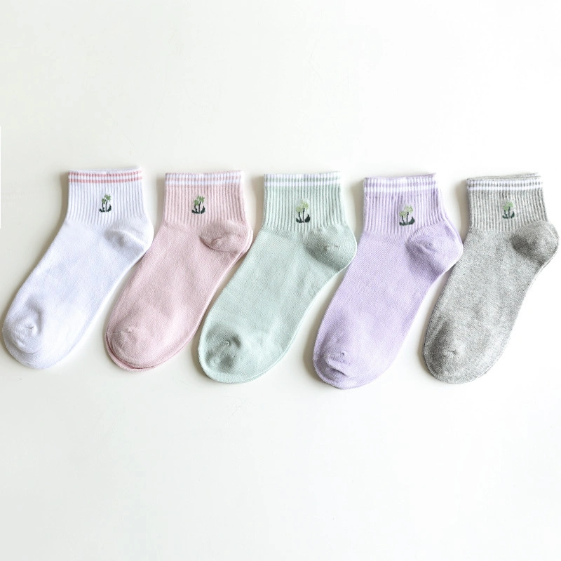 Wholesale Women Adult Cotton Sports Short Fashion Ankle Socks Four Seasons