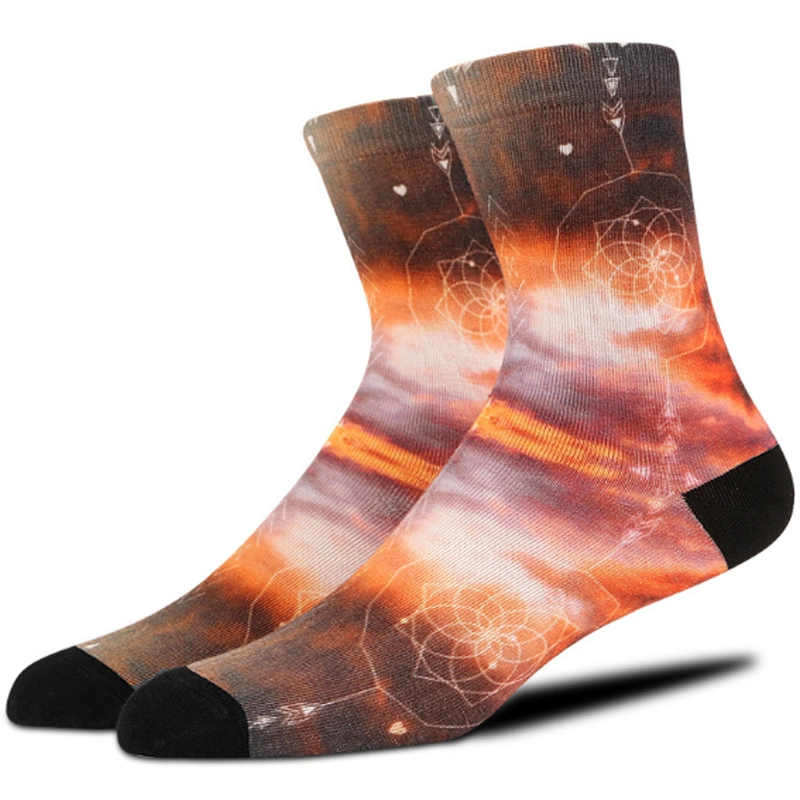 360 Whole Printing Socks Custom Sublimation Print Men Crew Tube Socks