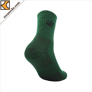 164003sk-Stripe Crew Merino Wool Sport Men′s Socks