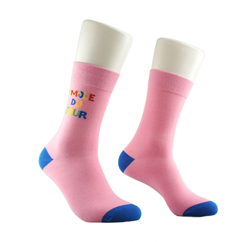 191022sk-Casual Seamless Cotton Fashion Rainbow Crew Happy Women Socks